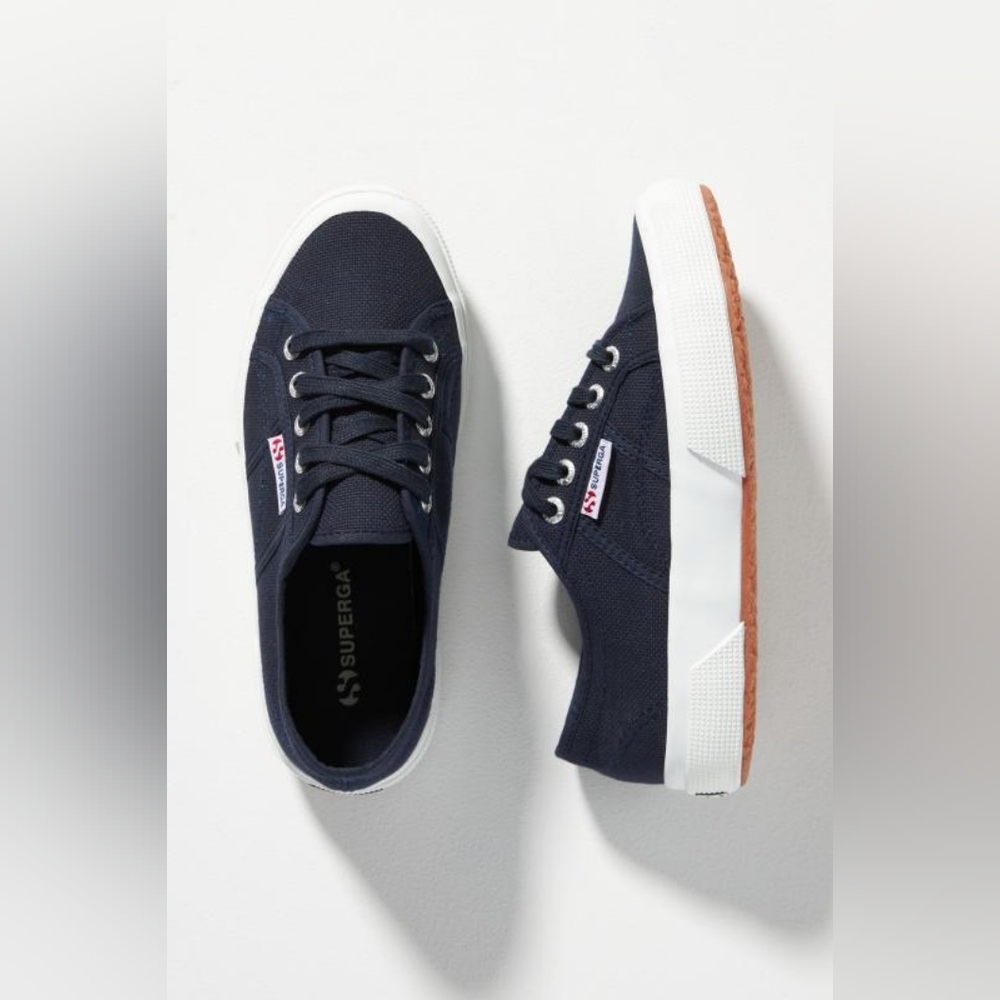 Superga Unisex Adults Black/White Sneakers Size 6M/7.5 W US